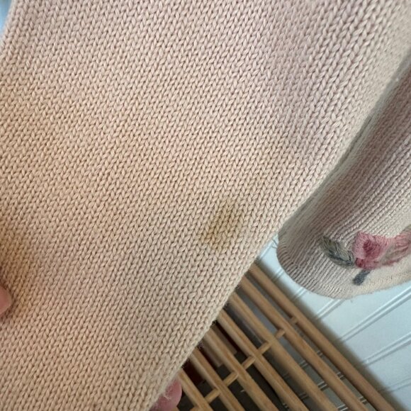 Pendleton Womens Floral Embroidered Cardigan Sweater Button Front Wool Blend M - Picture 8 of 8